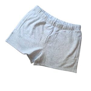 SKIMS Cotton Fleece Classic Short Light Heather Grey Medium